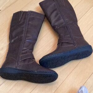 C & M soft, brown(man made material) riding, casual or dress boots. Size 9